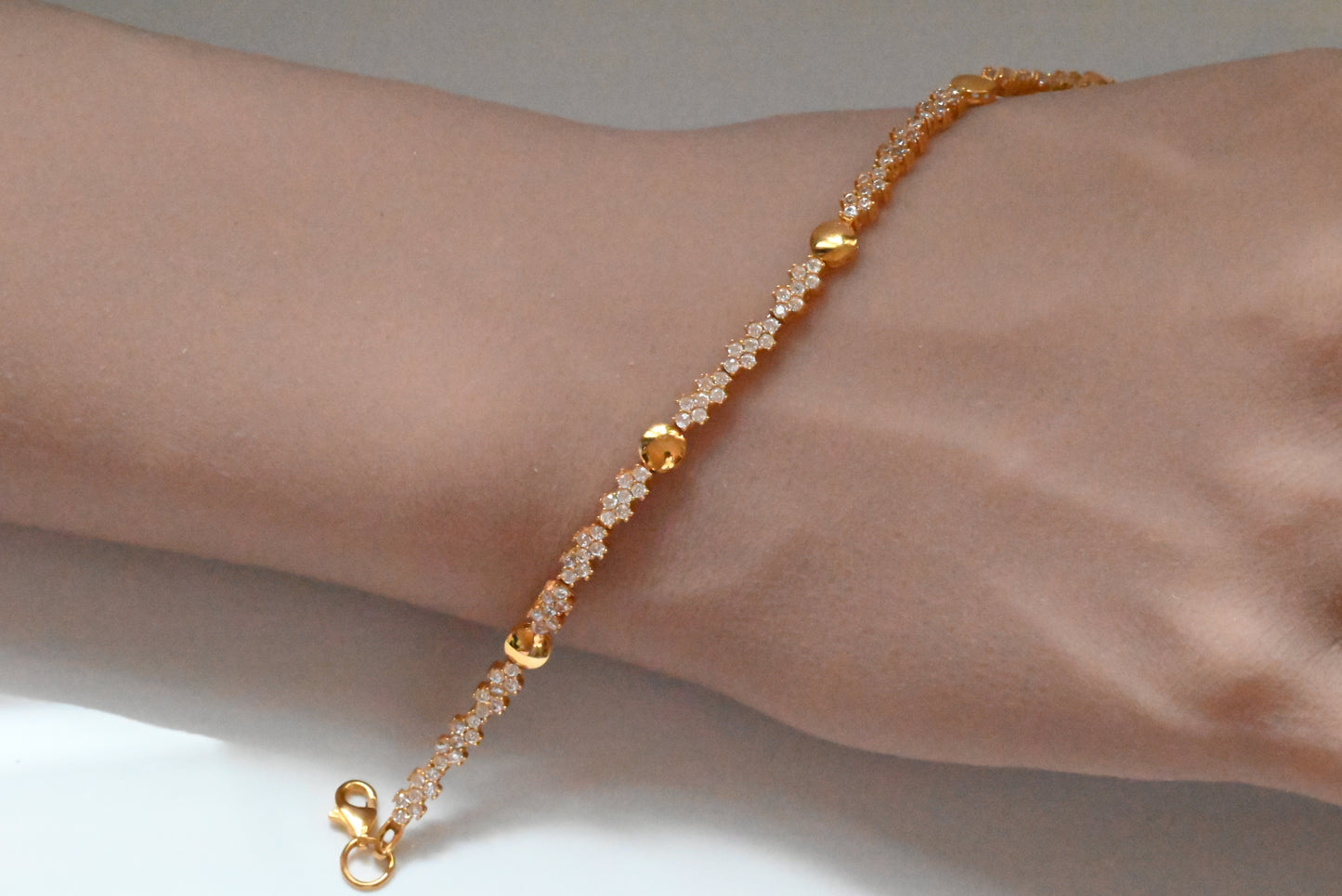 21K Bracelet With Zircon