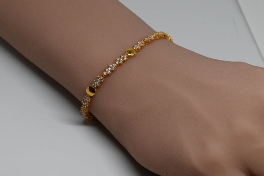 21K Bracelet With Zircon