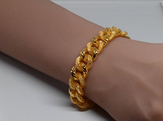 21K Bracelet With Two Side Design Style #17BR21