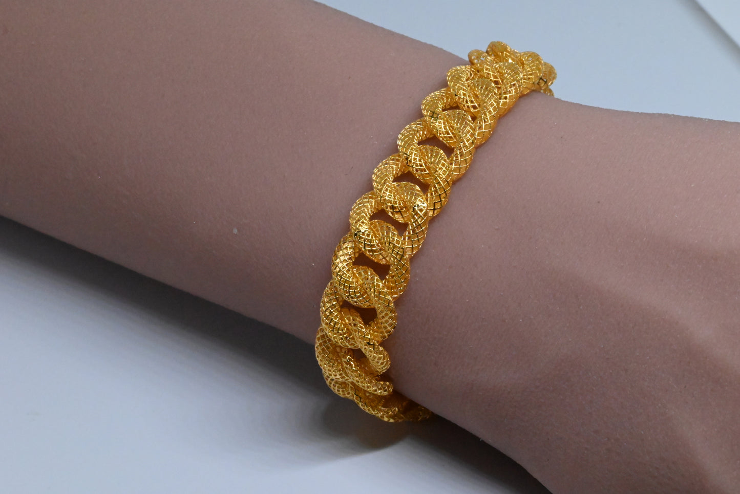 21K Bracelet With Two Side Design Style #17BR21