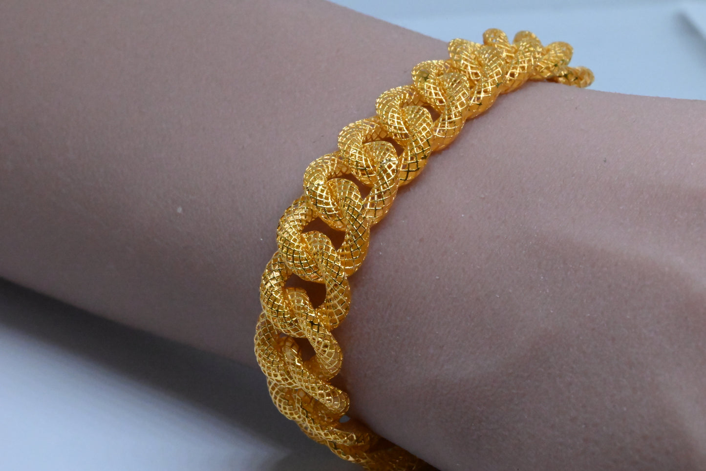 21K Bracelet With Two Side Design Style #17BR21