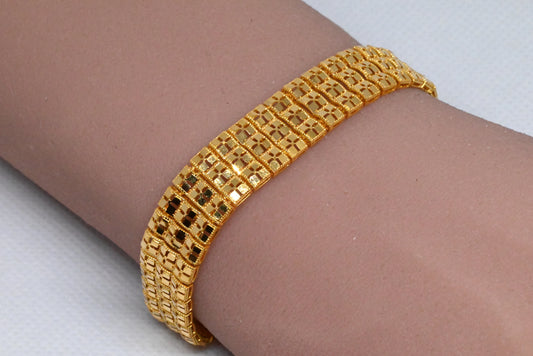 21K Gold Link Chain Bracelet