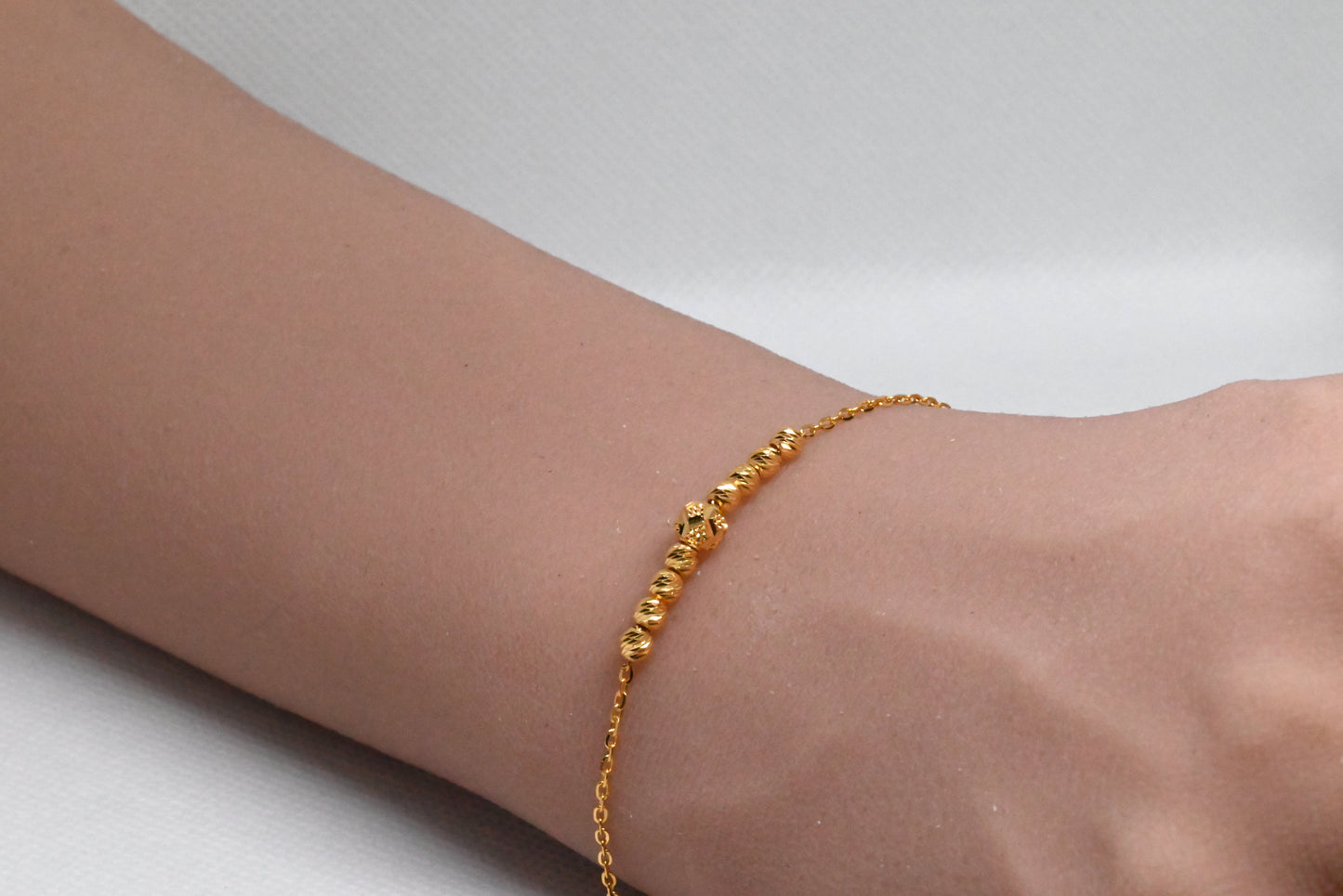 21K Gold Ball Bracelet Design