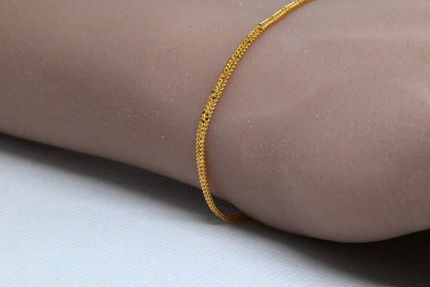 21k Rolo Chain Bracelet