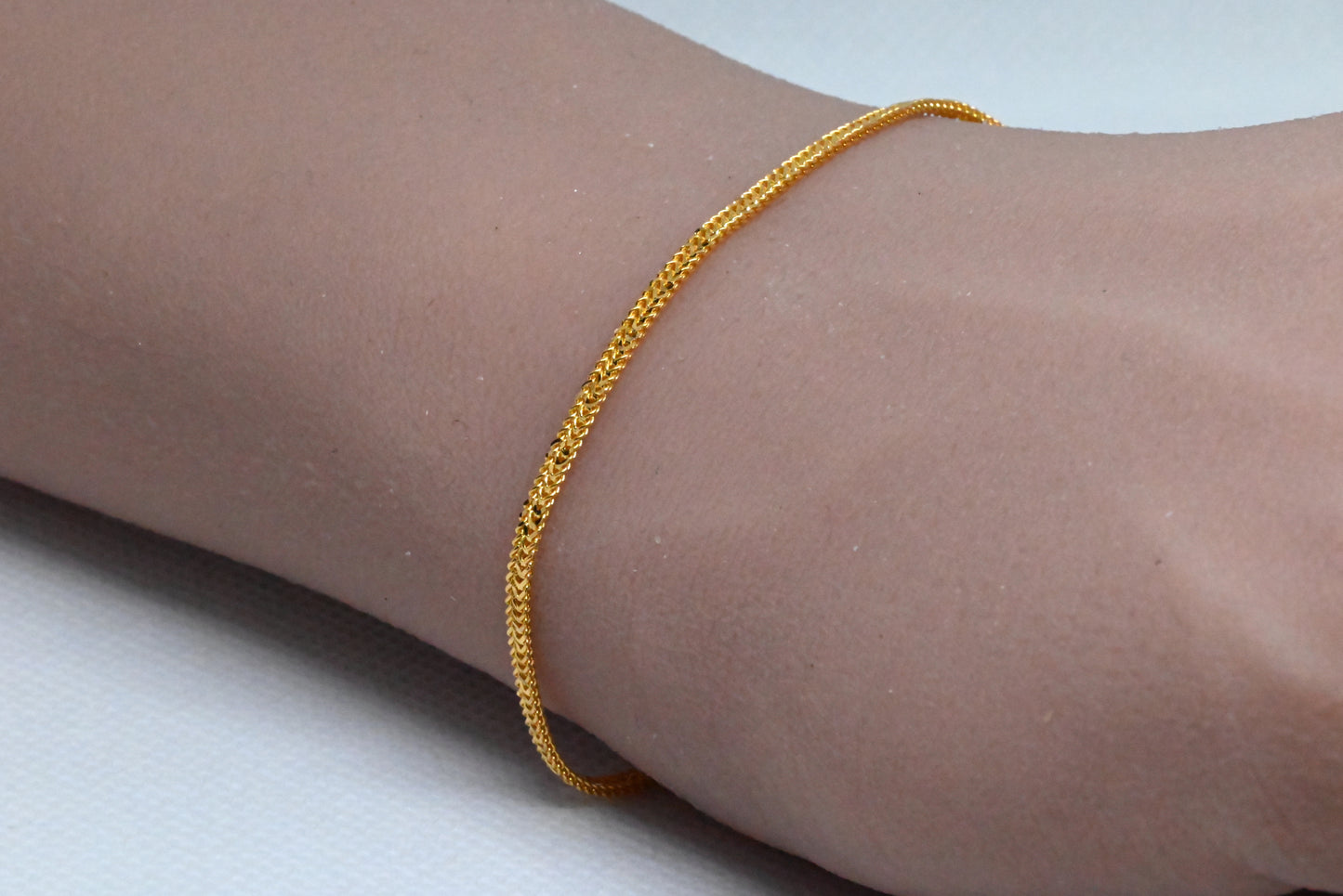 21k Rolo Chain Bracelet