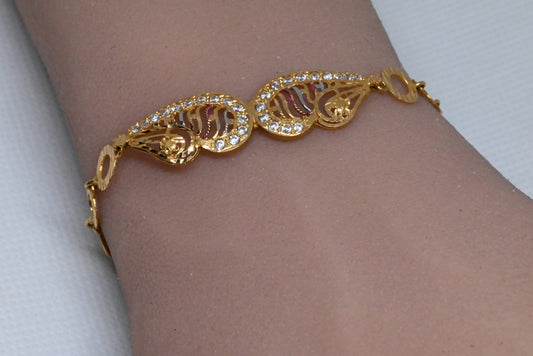 21K Bracelet With Zircon Style #5BA21