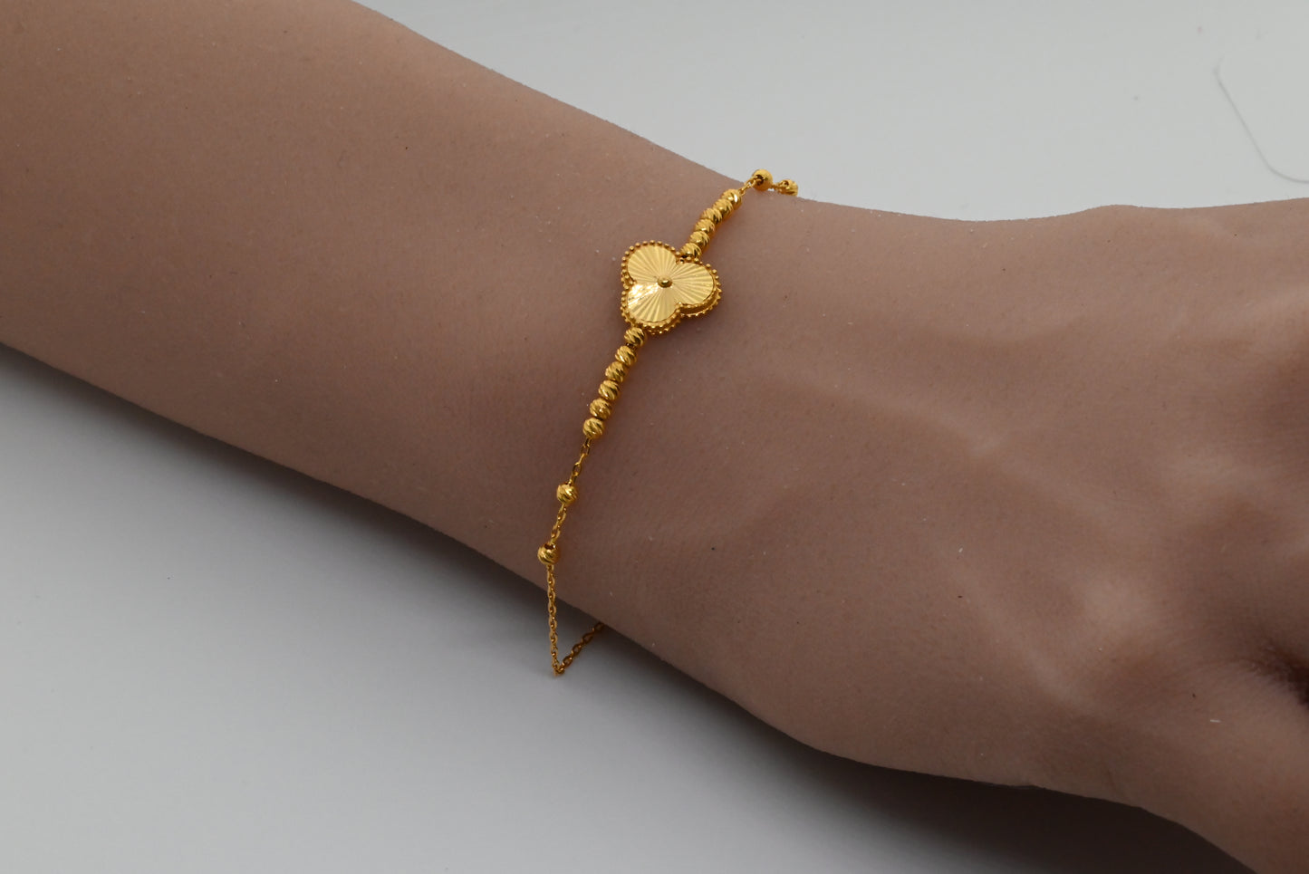 21k Gold Flower Design Bracelet