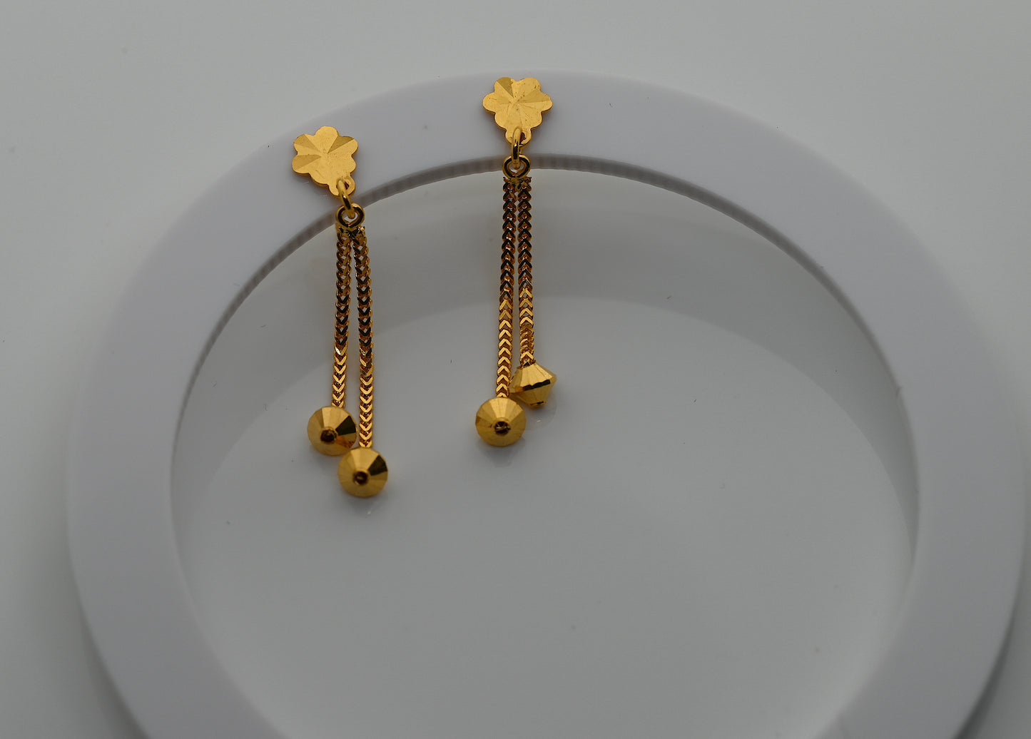 21k Dangling Gold Earrings