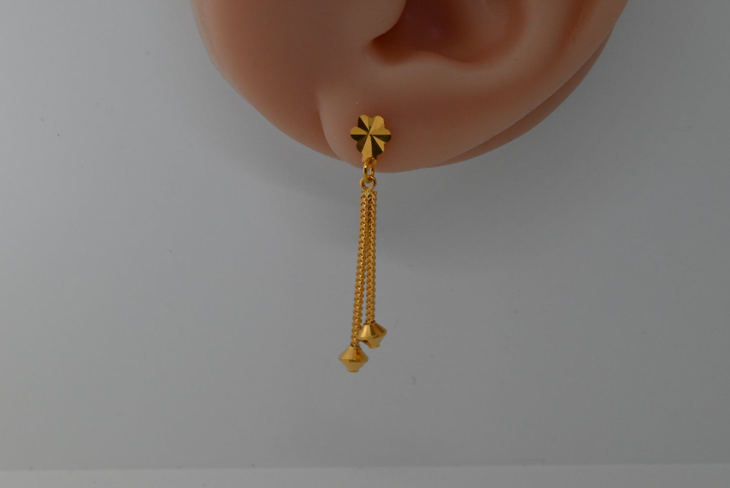 21k Dangling Gold Earrings