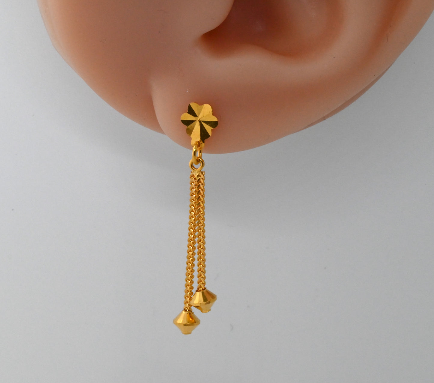 21k Dangling Gold Earrings