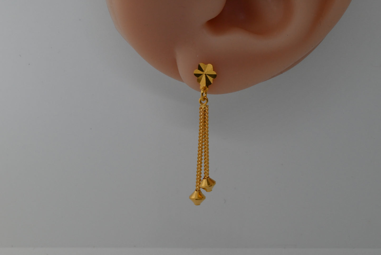 21k Dangling Gold Earrings