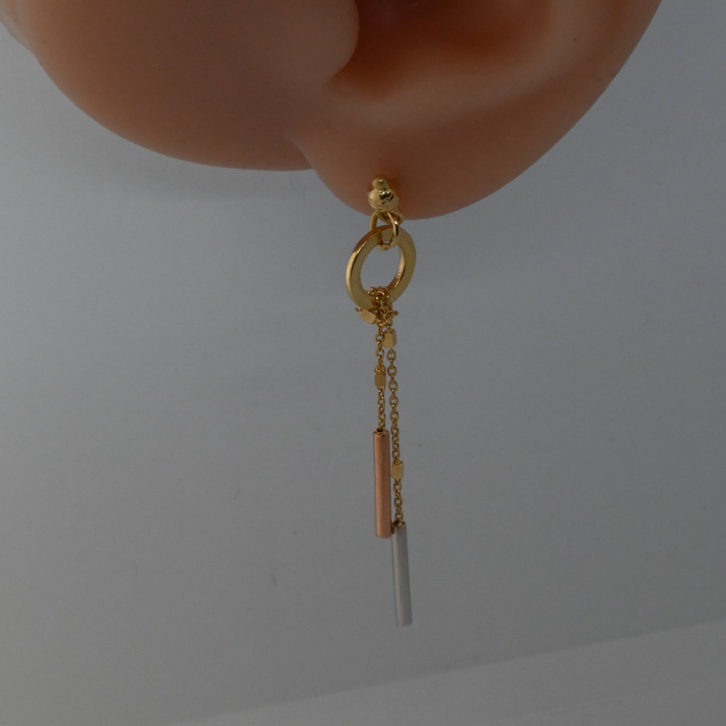 18K Gold Dangling Earrings