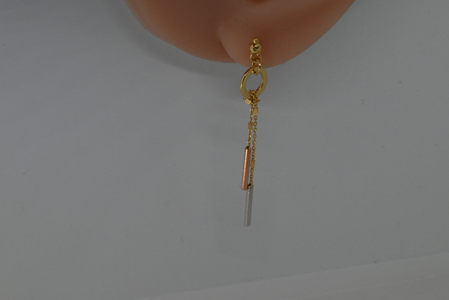 18K Gold Dangling Earrings