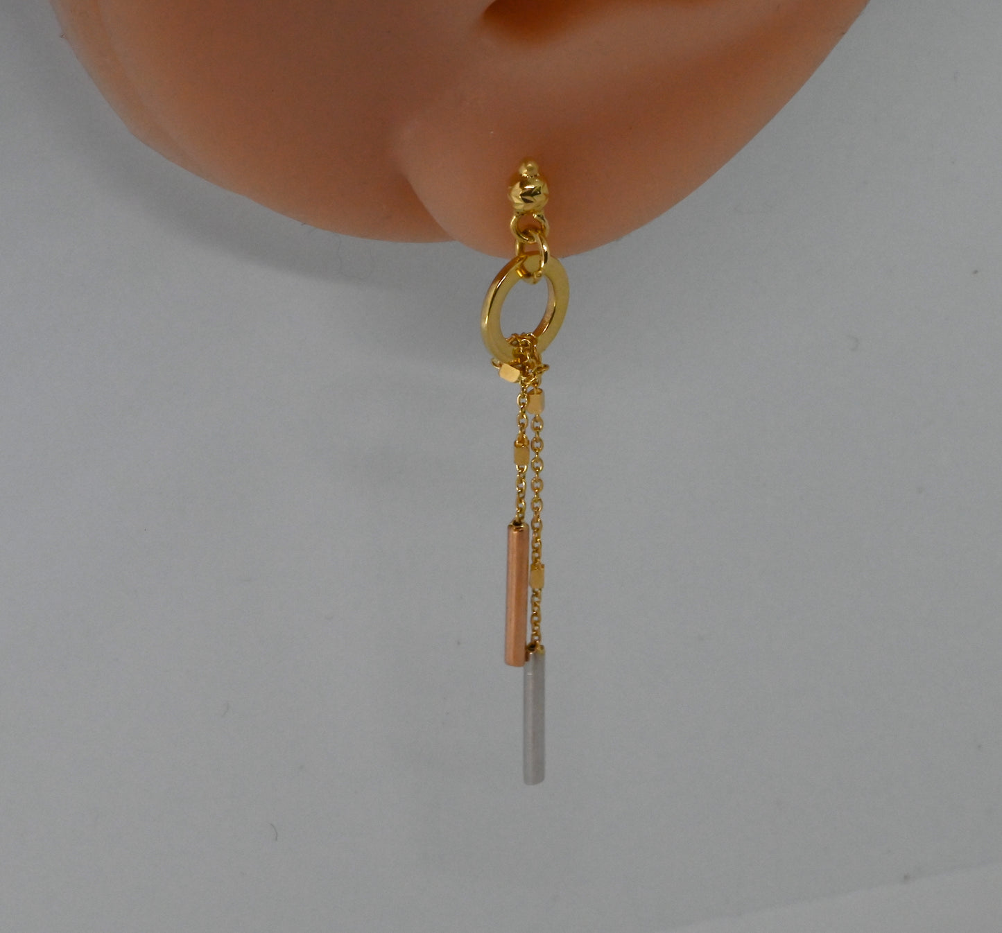 18K Gold Dangling Earrings