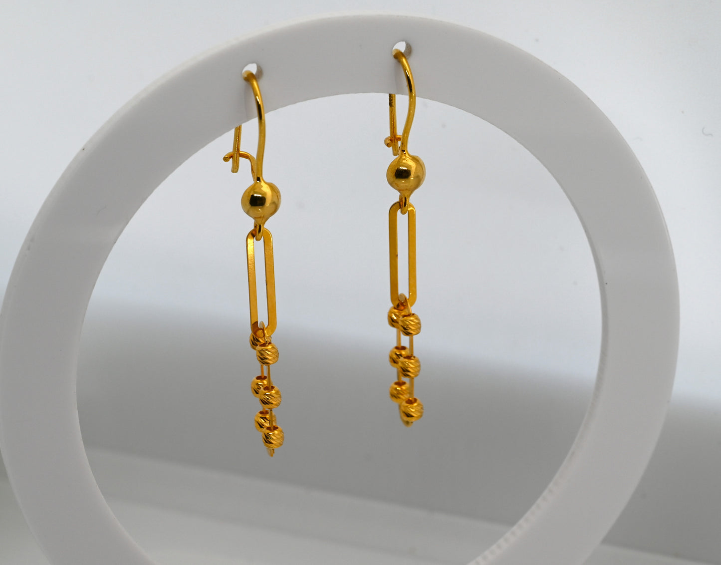 21k Dangling Gold Earrings