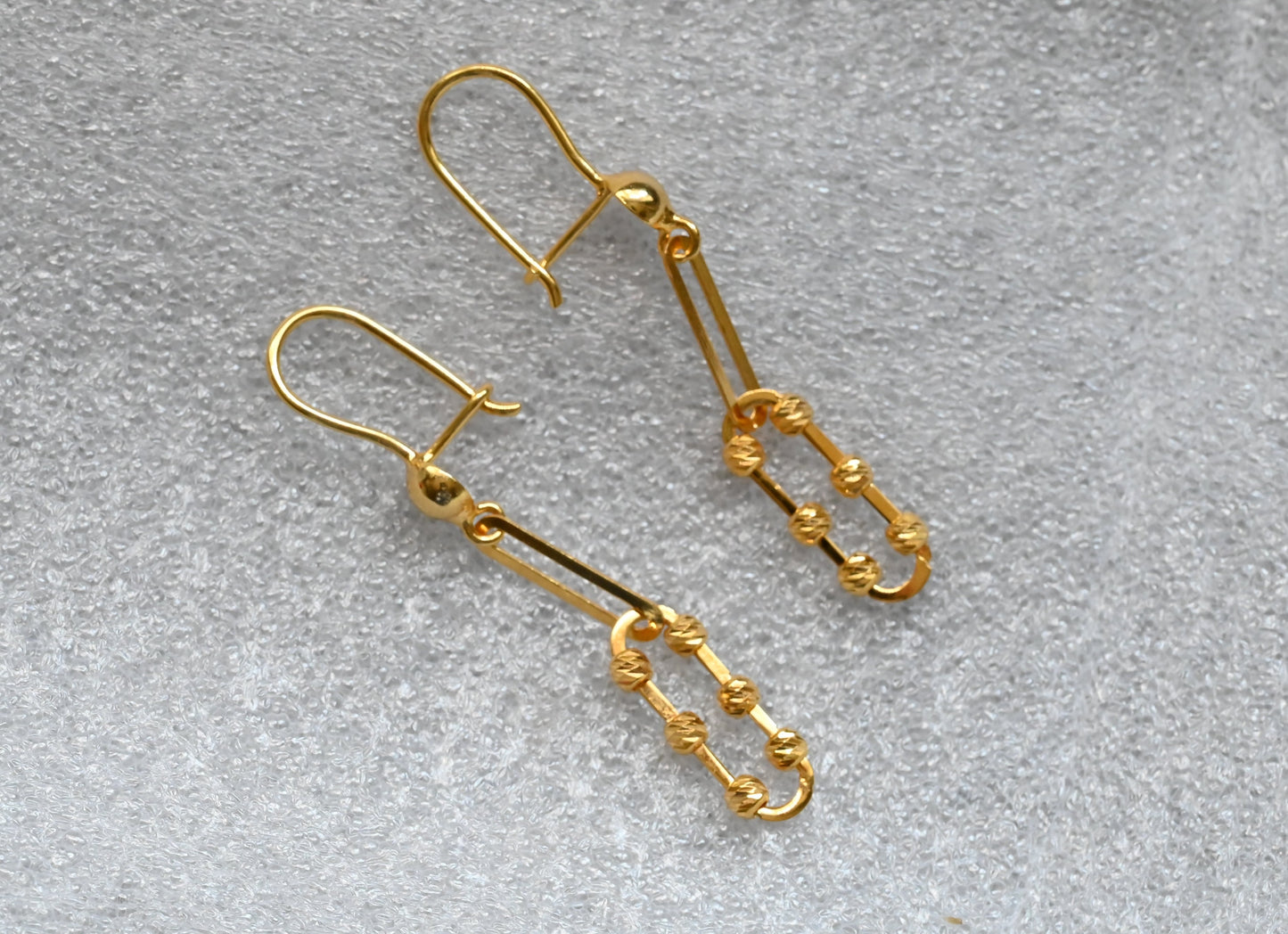 21k Dangling Gold Earrings