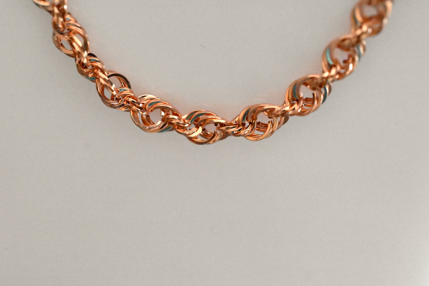 18K Rose Gold Chained Necklace