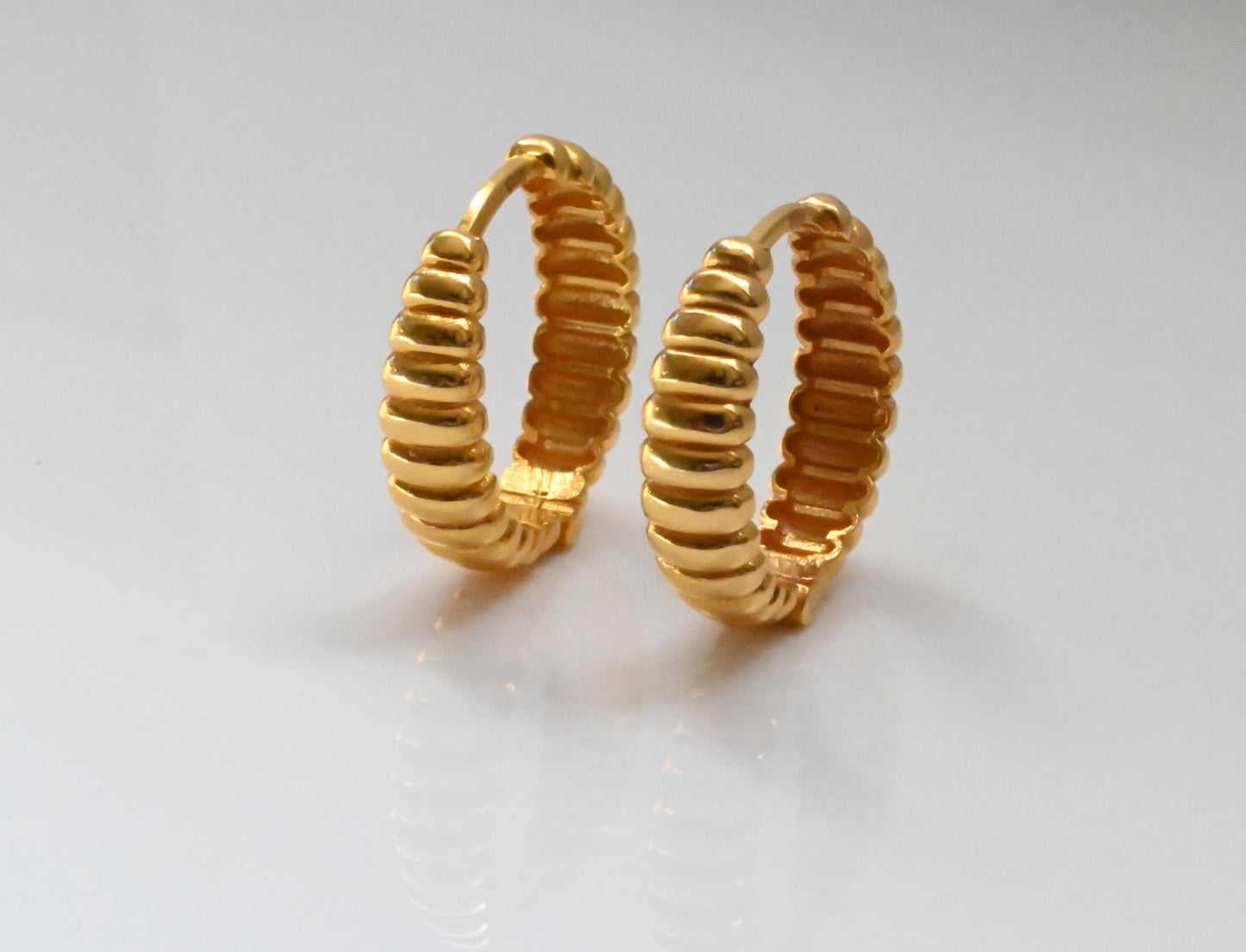 21k Hoop Earrings