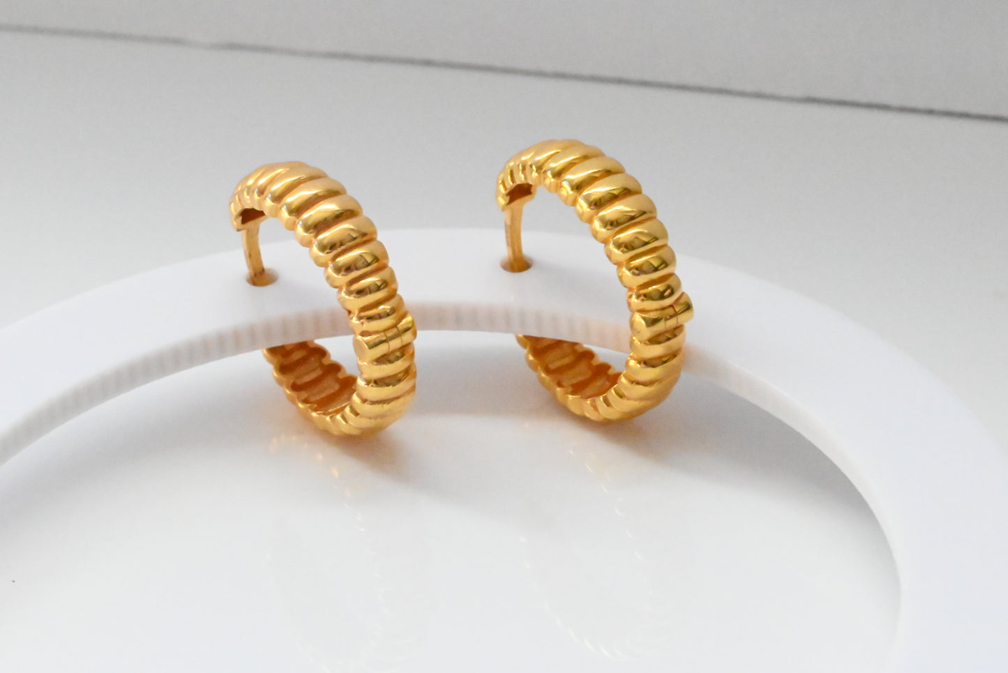 21k Hoop Earrings