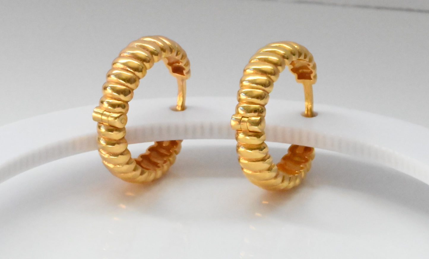 21k Hoop Earrings