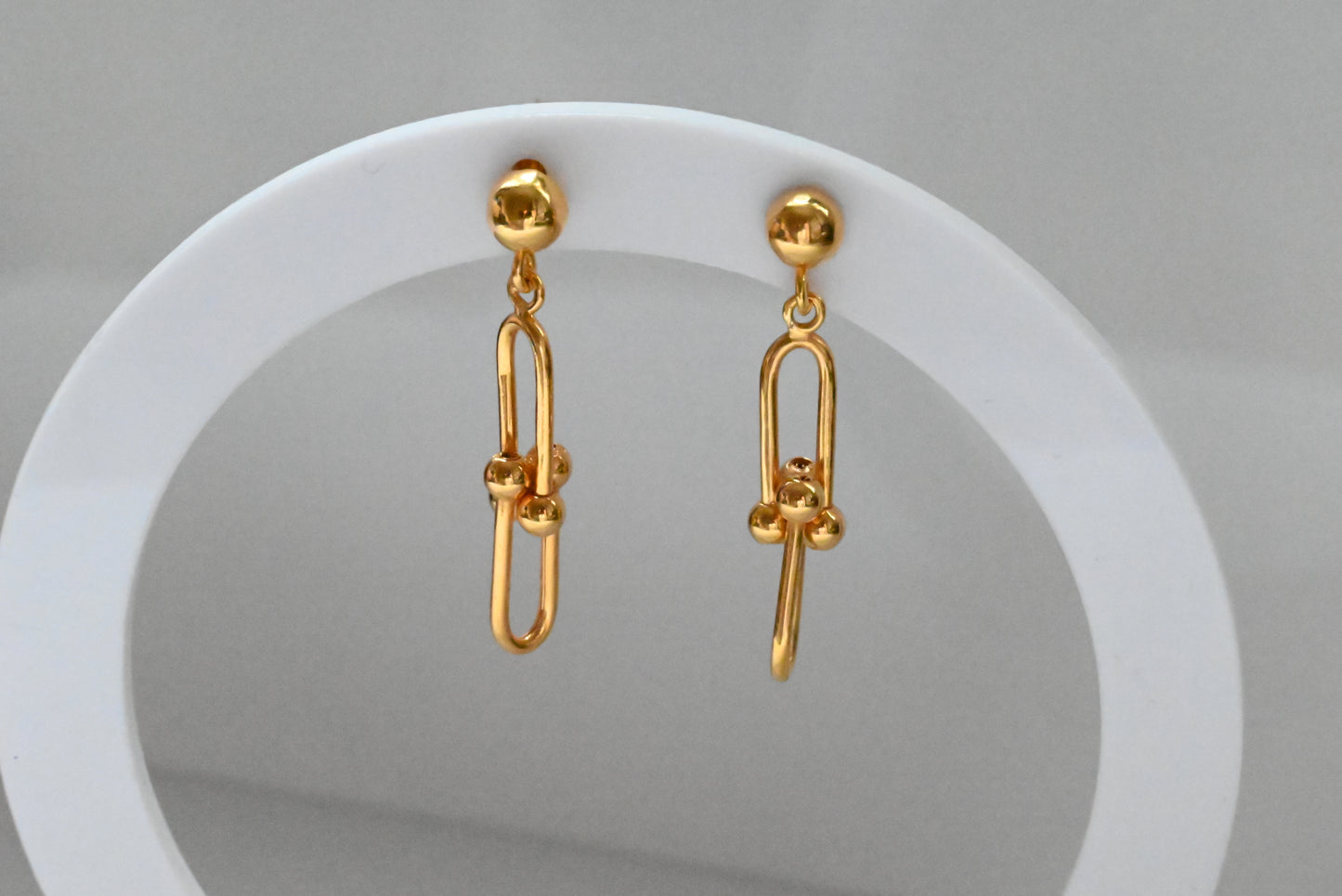 21k Dangling Gold Earrings