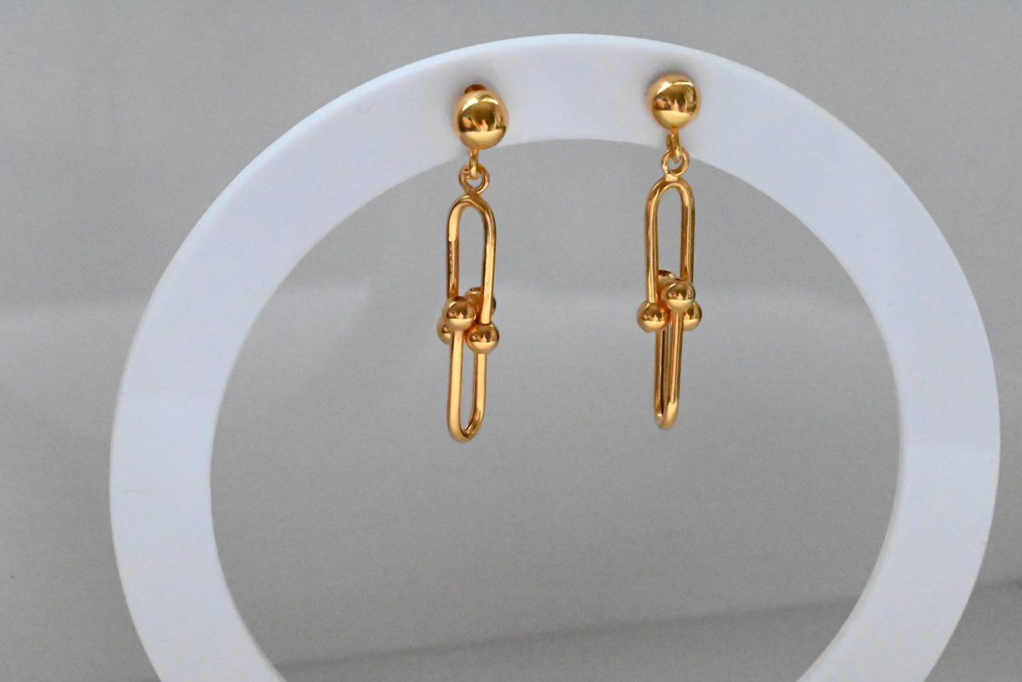 21k Dangling Gold Earrings