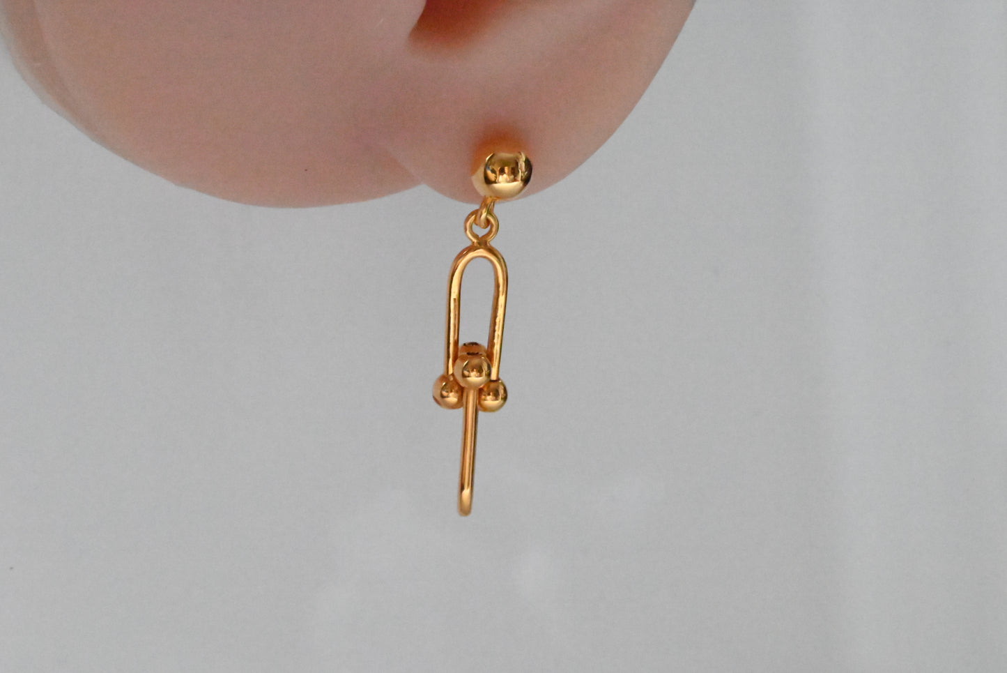 21k Dangling Gold Earrings